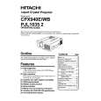 HITACHI CPX940EWB Manual de Usuario