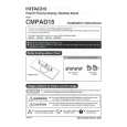 HITACHI CMPAD15 Manual de Usuario