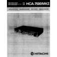 HITACHI HCA7500MKII Manual de Usuario