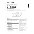 HITACHI CPL850W Manual de Usuario