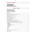 HITACHI 61SBX01B Manual de Usuario