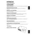 HITACHI CPX430W Manual de Usuario