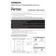 HITACHI PWT001 Manual de Usuario