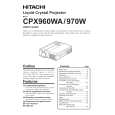 HITACHI CPX960WA Manual de Usuario