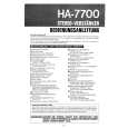 HITACHI HA-7700 Manual de Usuario