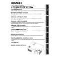HITACHI CPX325W Manual de Usuario