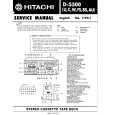 HITACHI D5500 Manual de Servicio