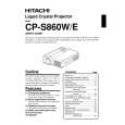 HITACHI CPS860WE Manual de Usuario
